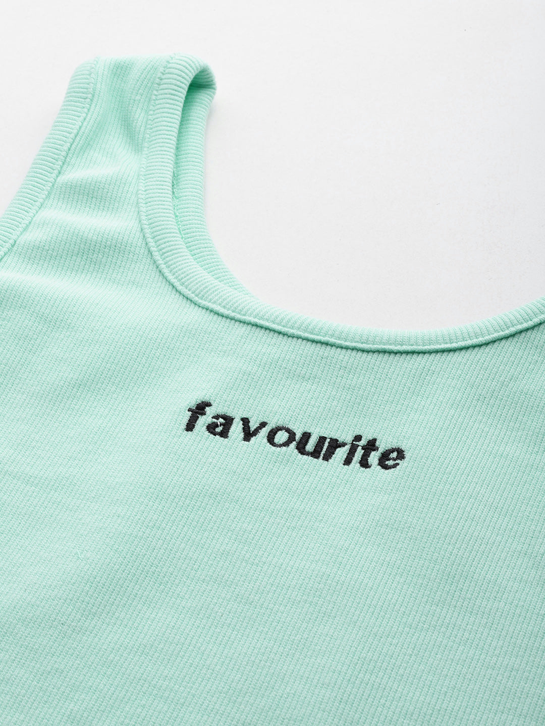 Womens Pista Favourite Cotton Tank Top Fabric View