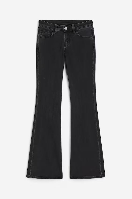 Malachi Women's Mid-Rise Bootcut Grey Jeans