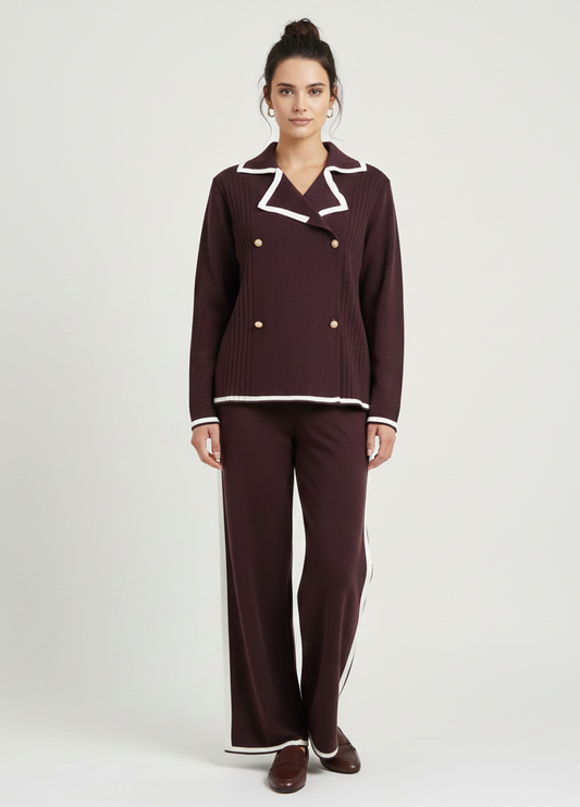 Women's Coat Style Maroon Coordser