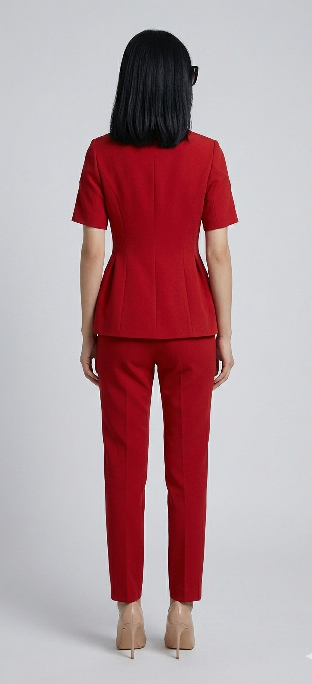 Women's Red Half Sleeve Fre Size Co-ord Set