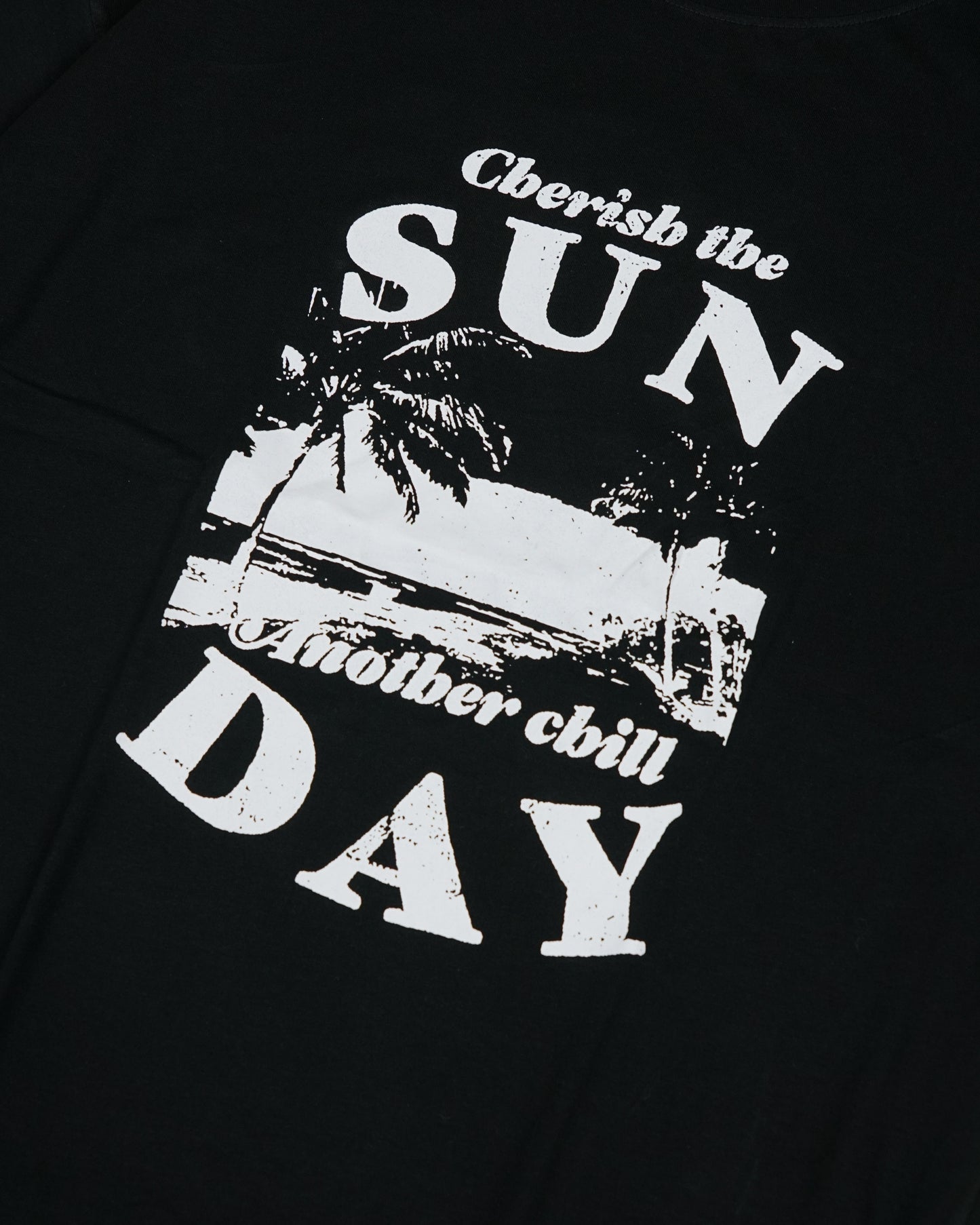 Womens Black Oversized T-Shirt Print View