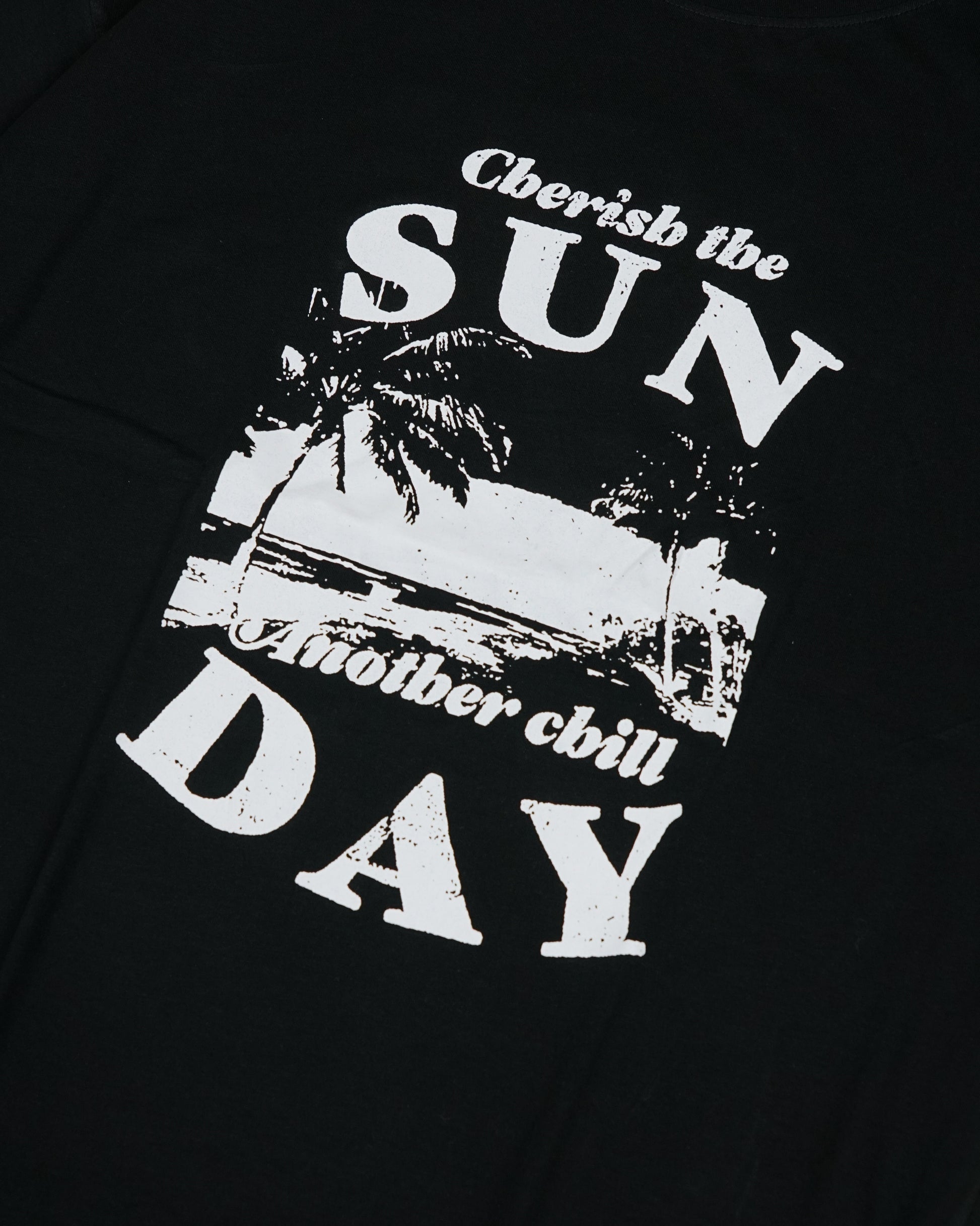 Womens Black Oversized T-Shirt Print View