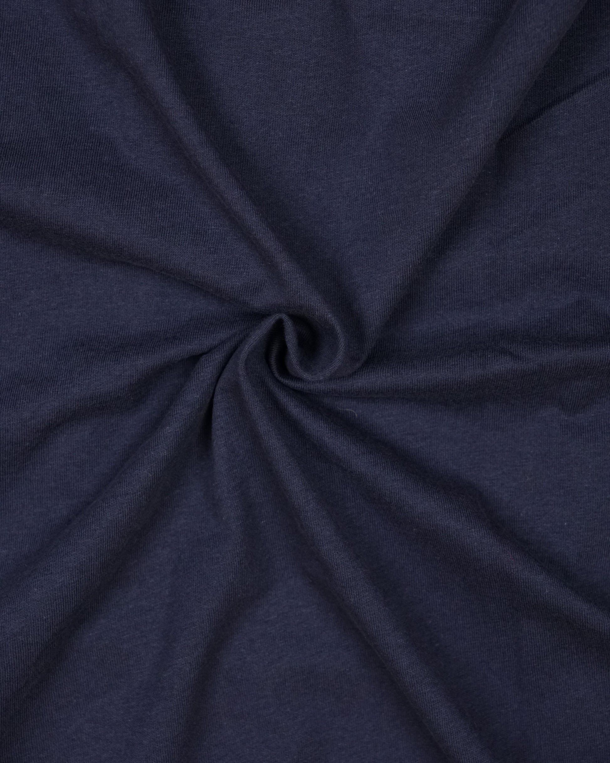 Womens Navy Oversized T-Shirt Fabric View