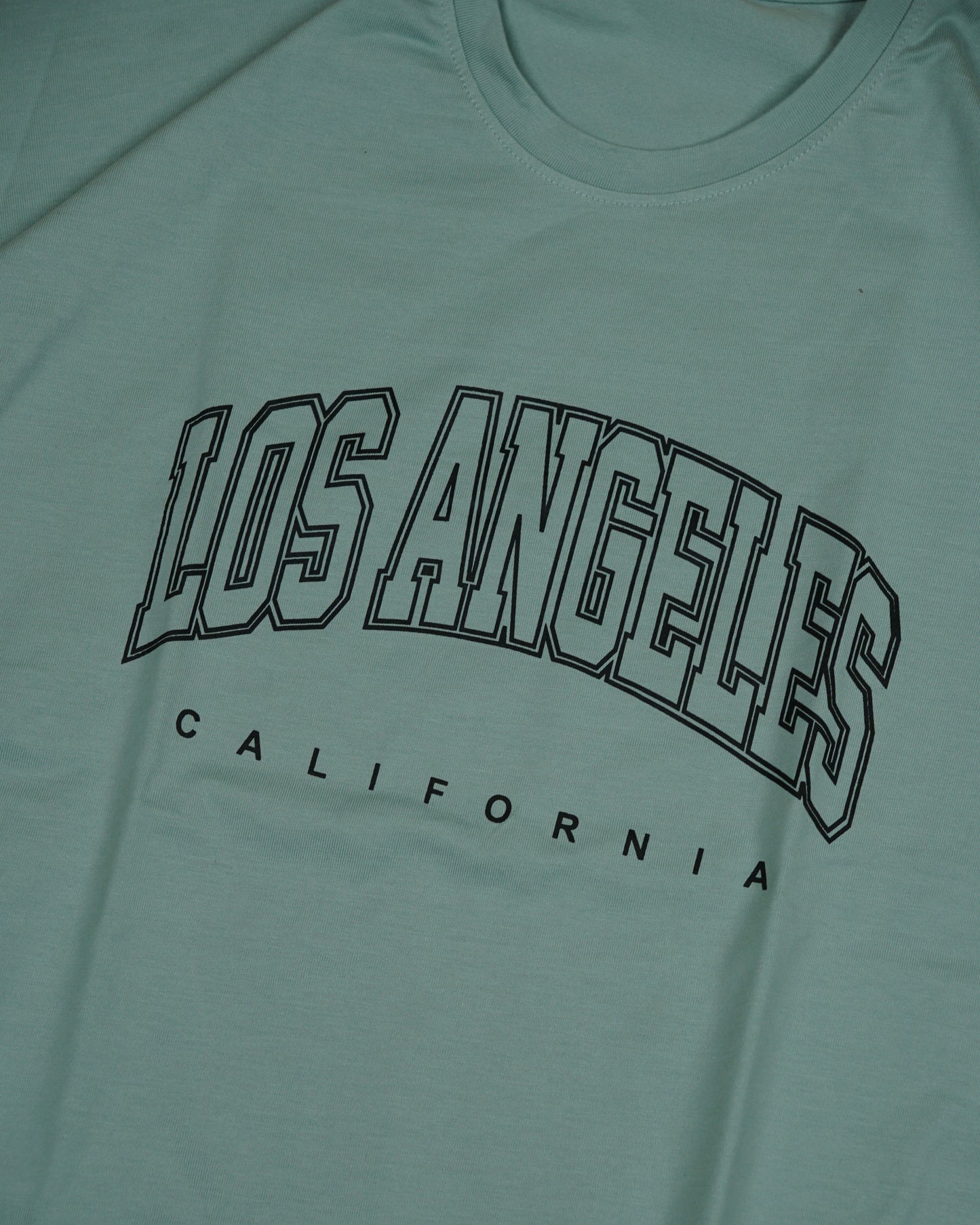 Womens Green Oversized T-Shirt Print View