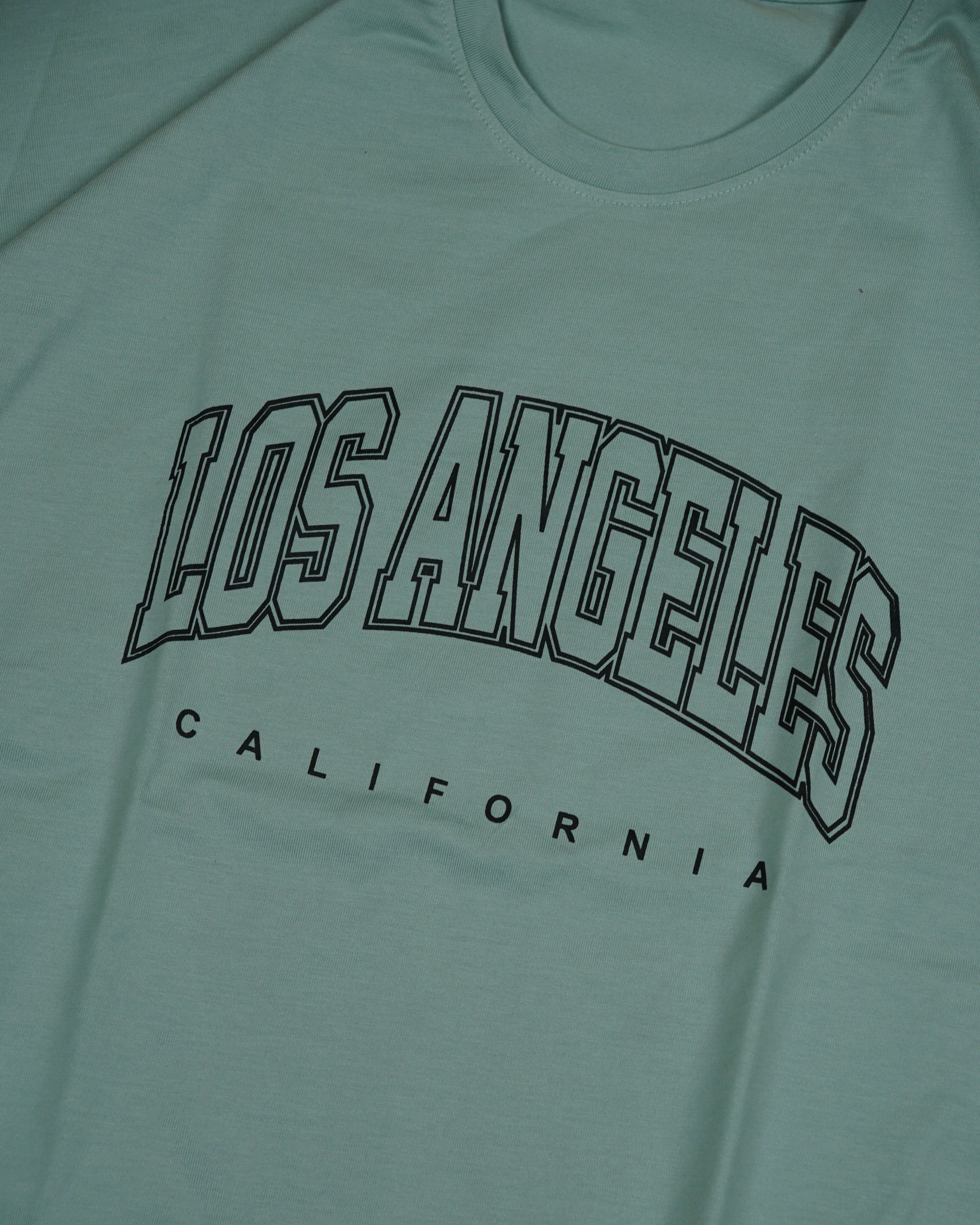 Womens Green Oversized T-Shirt Print View