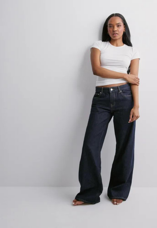 Malachi Women's  Dark Blue Wide Leg  Jean