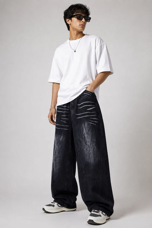 mens-black-wide-leg-baggy