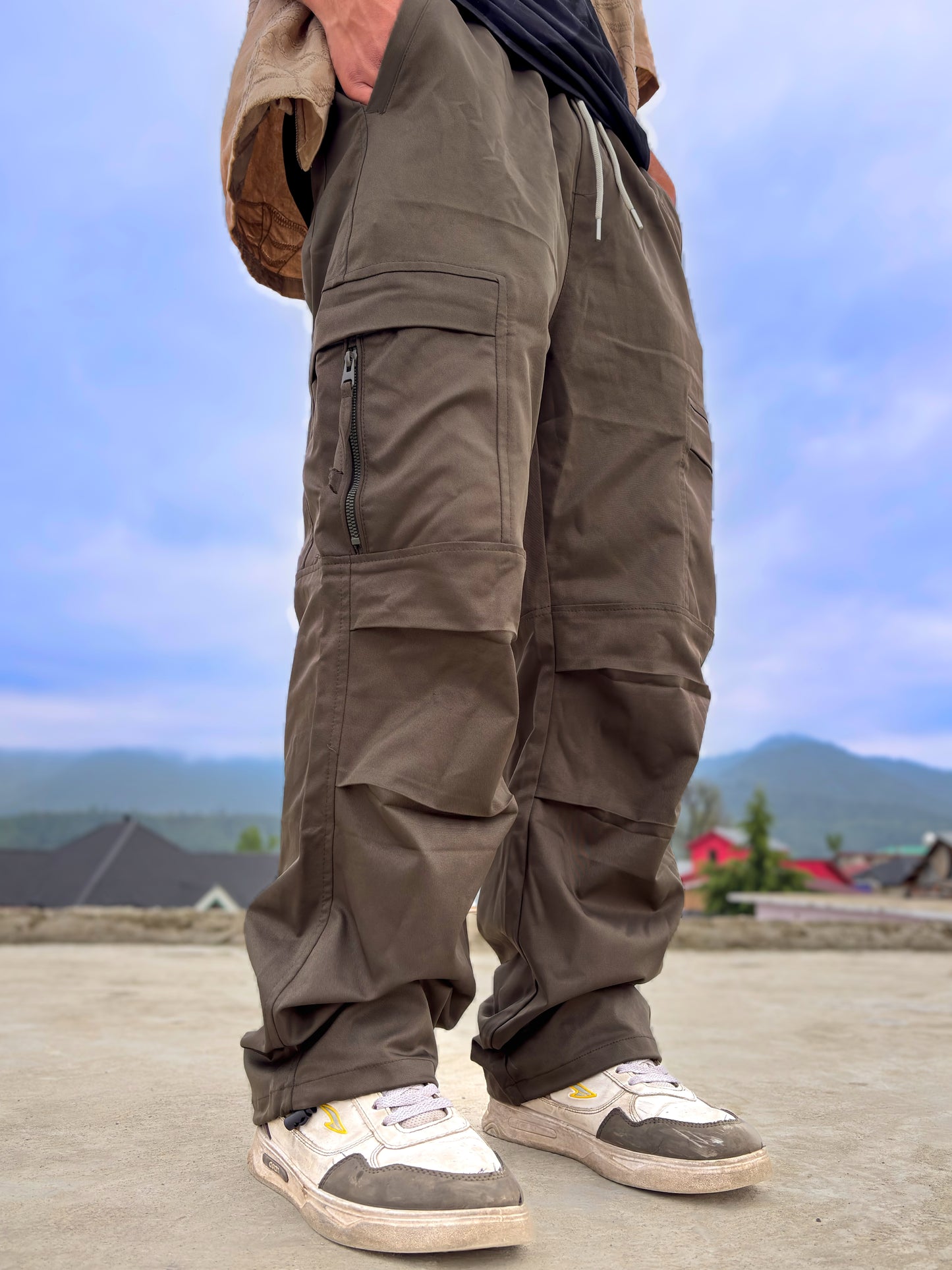 Men’s Army Green Utility Cargo Pants – Elevated Street Style